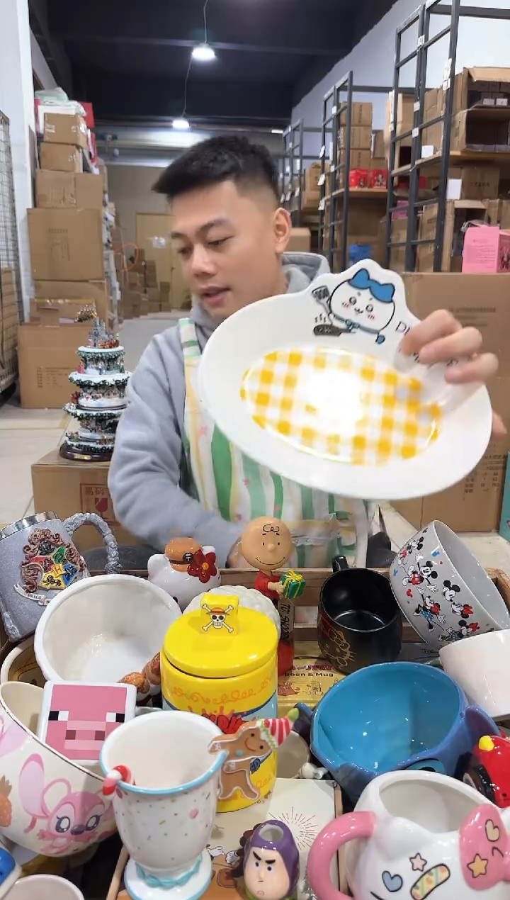 瓷片原盒小八餐盘