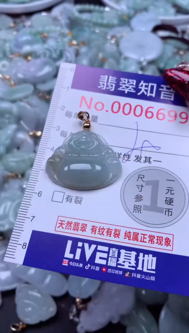 吊坠(不含链)未镶嵌翡翠6699