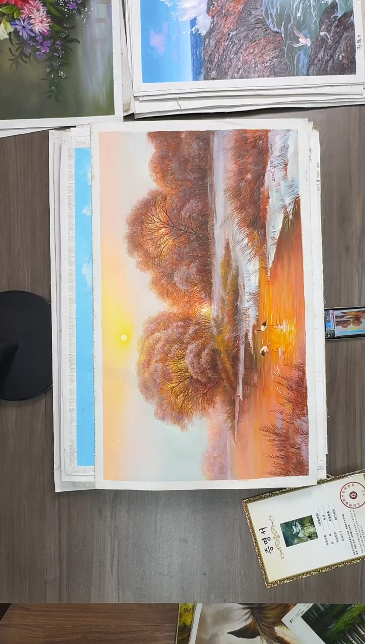 油画【163号】约50*70cm丨朝鲜原创纯手绘孤品油画丨顺丰包邮