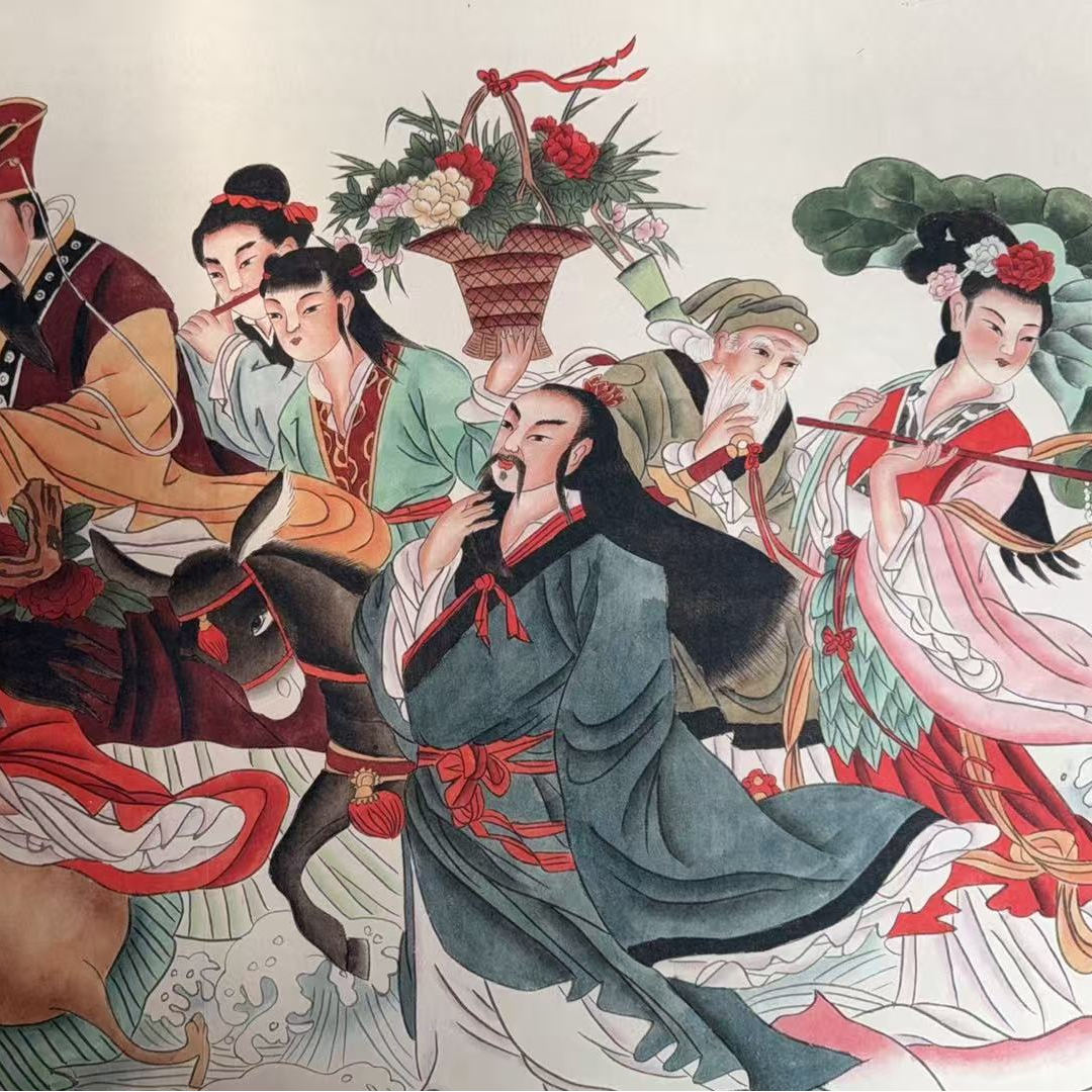 过海横幅精美装饰画
