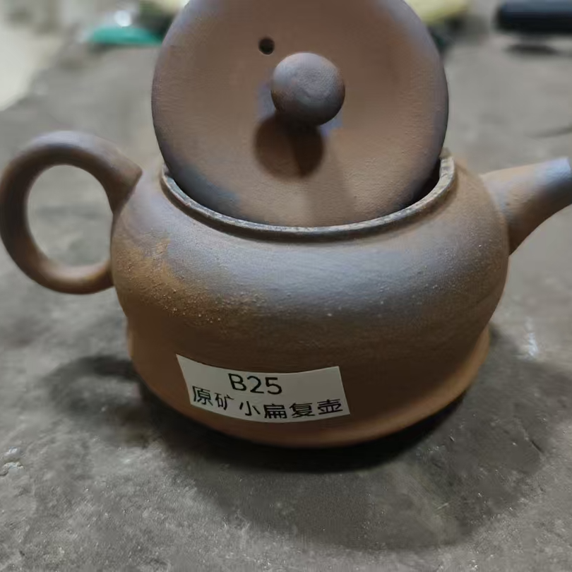 B25原矿小扁复壶老岩泥
