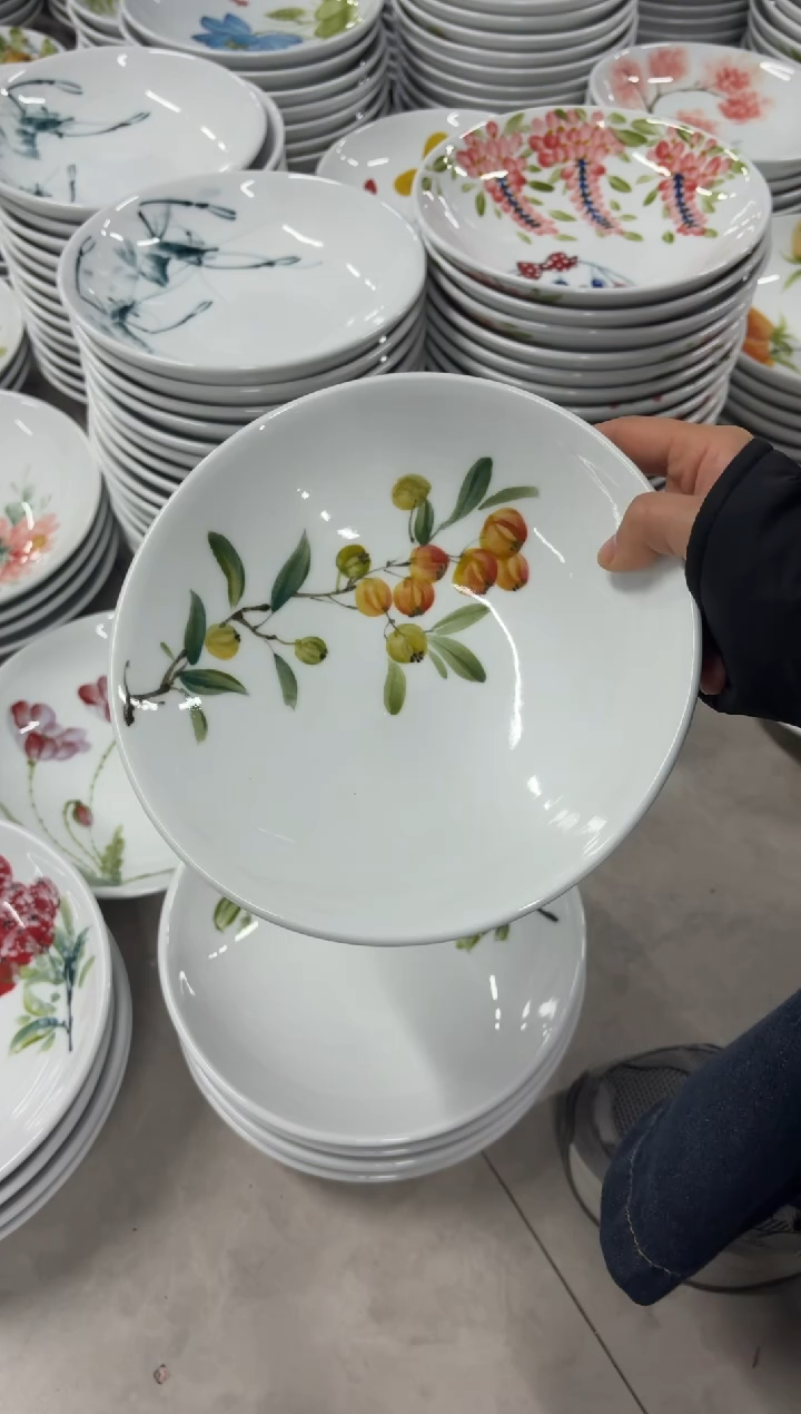 R****N景德镇手绘釉中彩（食品级）圆深盘