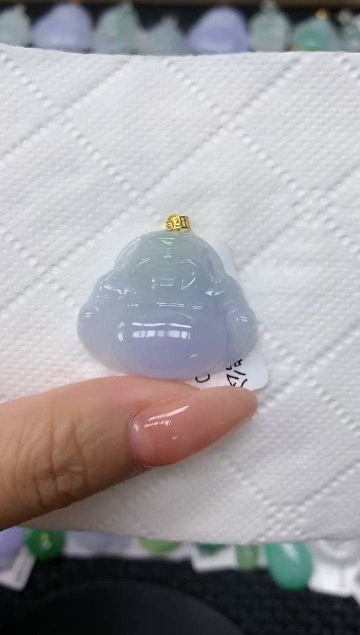 颈饰18K金镶嵌翡翠1111111111