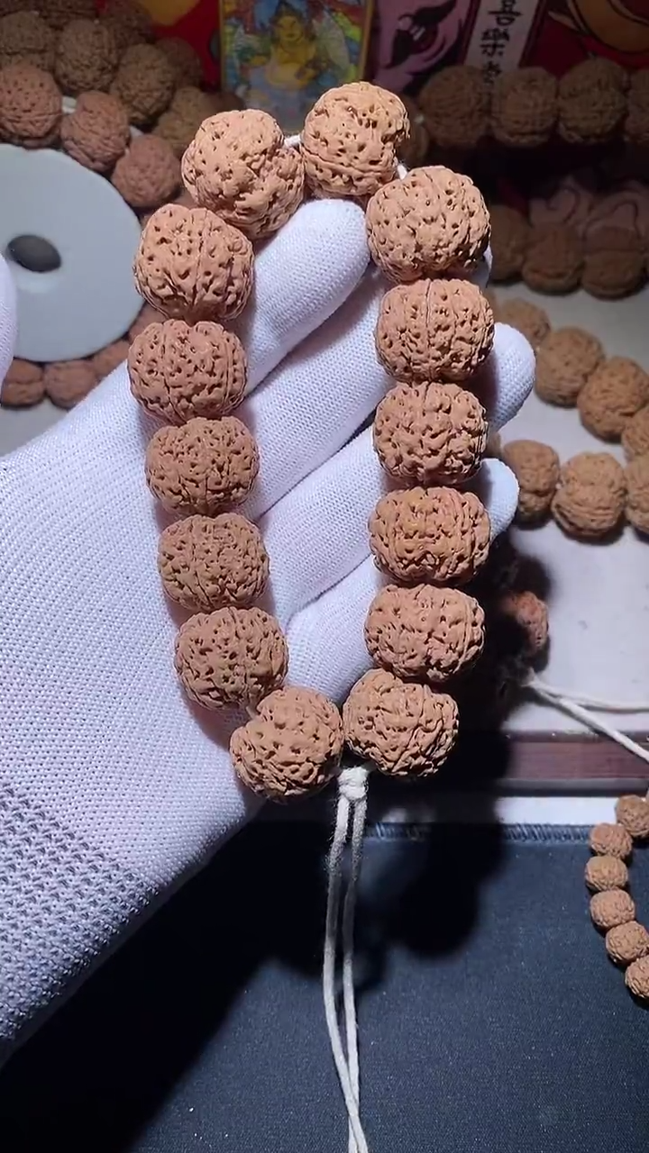 【闪购商品】金刚菩提手串超头龙牙满肉针孔粗筋姜黄皮五星蜂王