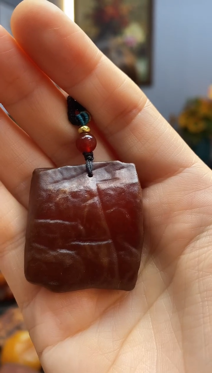 琥珀颈饰未镶嵌挂件