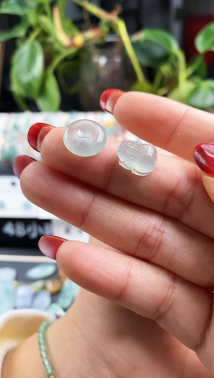 【闪购商品】翡翠戒指未镶嵌平安扣 貔貅