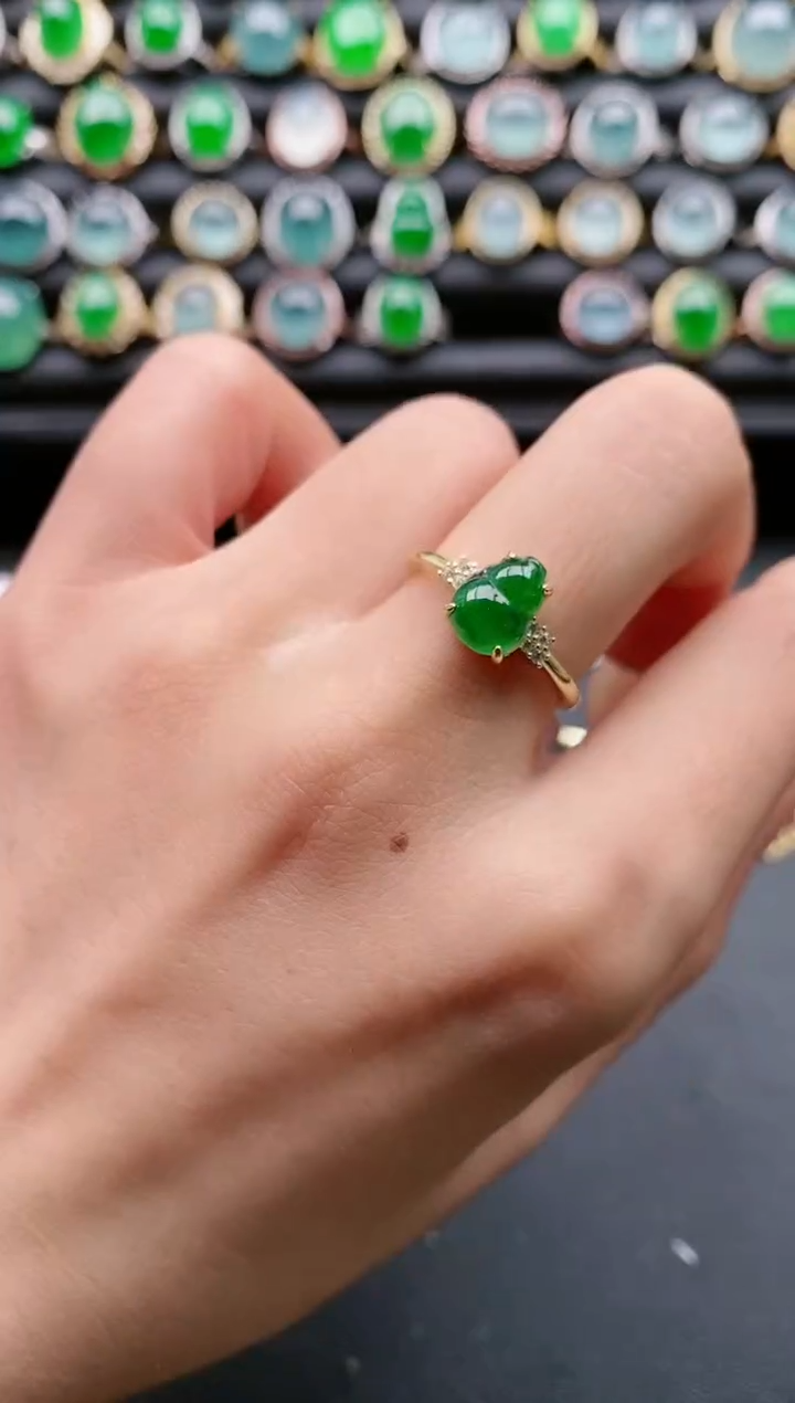 【闪购商品】翡翠戒指银S925镶嵌1111111