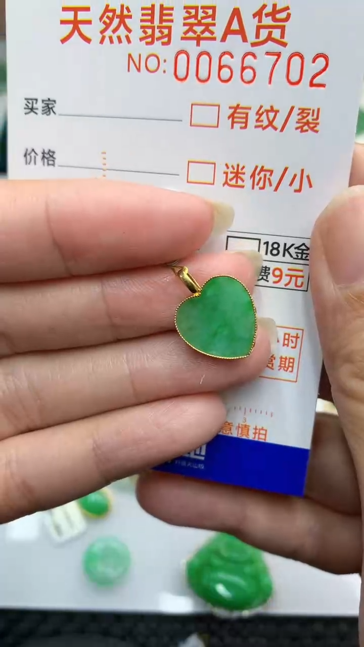 【闪购商品】翡翠颈饰18K金镶嵌            8