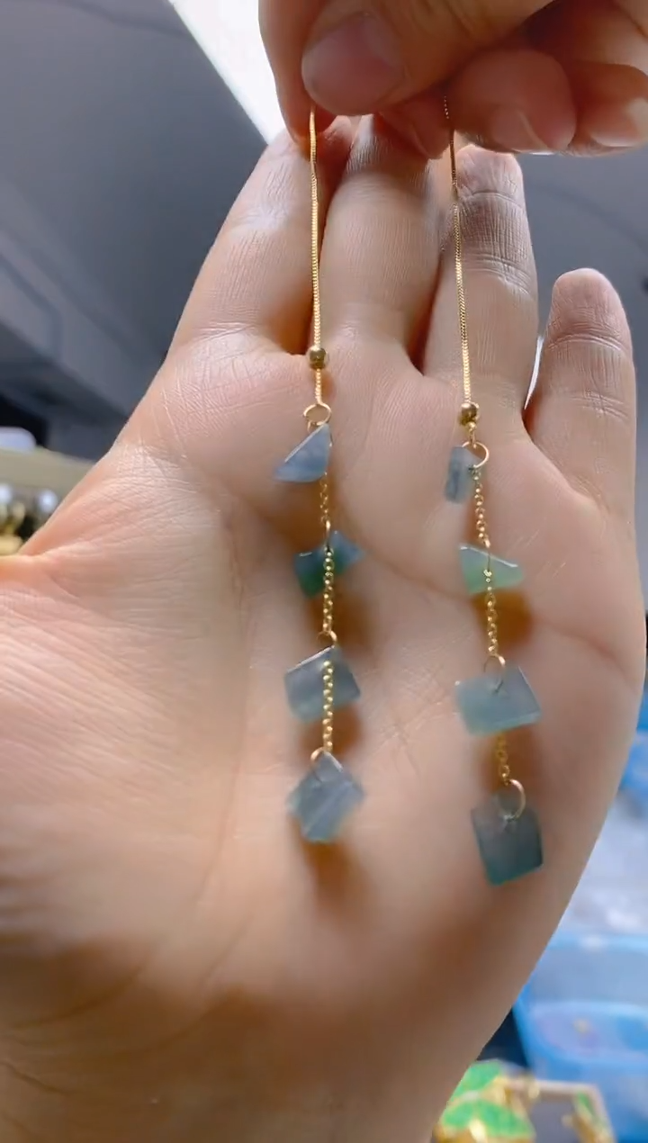 【闪购商品】翡翠耳饰合金0308翡翠耳线