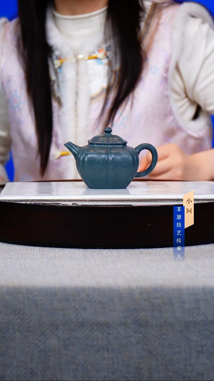 茶壶紫砂108号雪花绿泥240cc左右     陶茶文化-陈