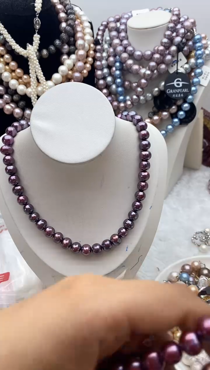 淡水珍珠钛钢颈饰33