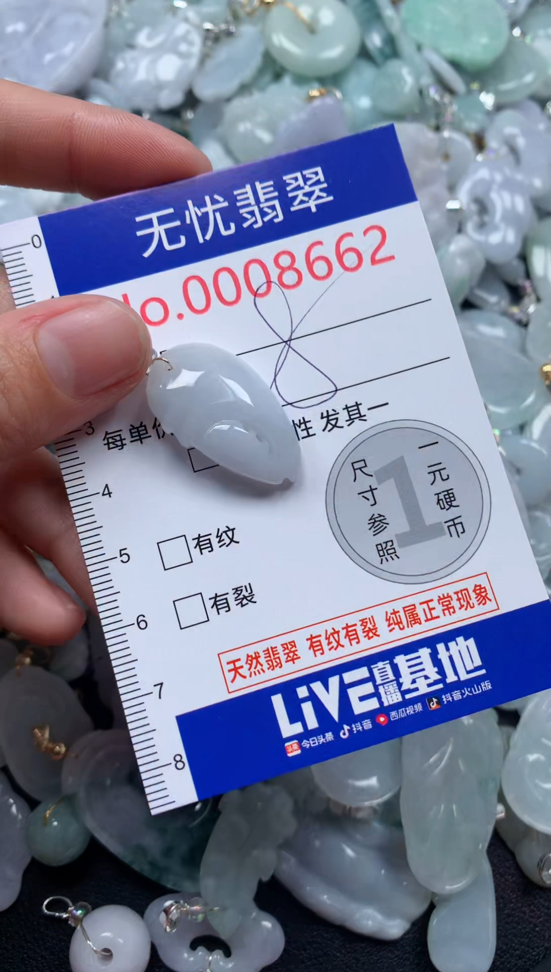 颈饰未镶嵌翡翠8662