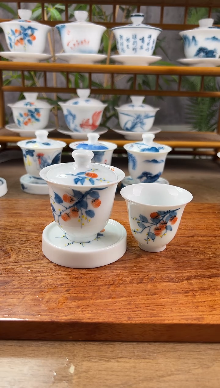 【闪购商品】全品柿子美人备+小盖置+主人杯60cc