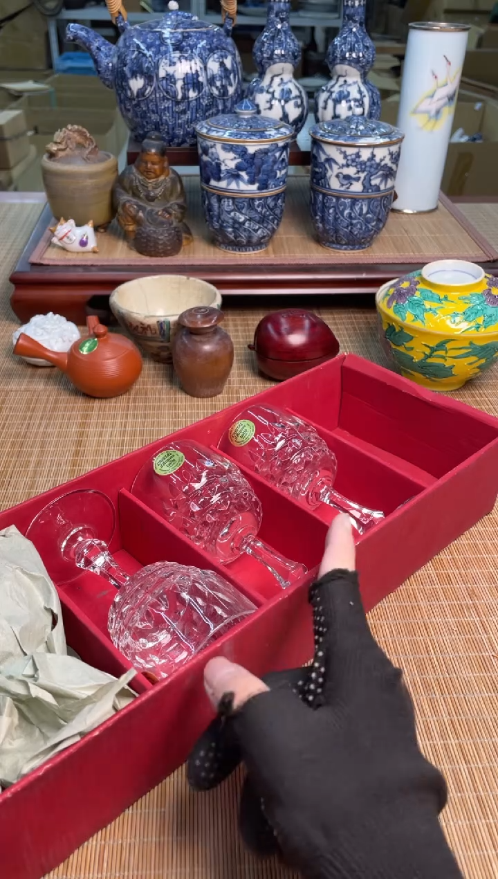 69号5只水晶杯中古物品谨慎参拍直播链接