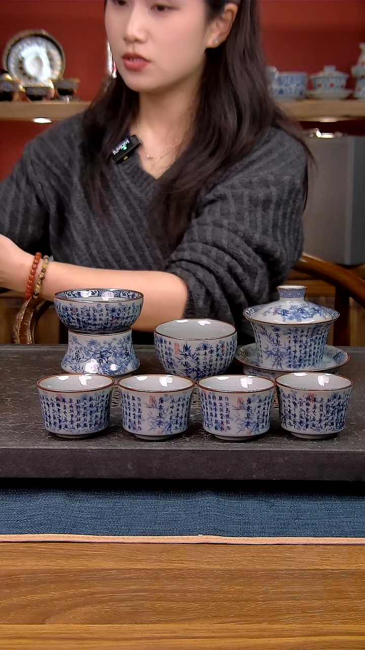 【****】简装家用款7件套 老陶泥开片纹陶瓷茶具