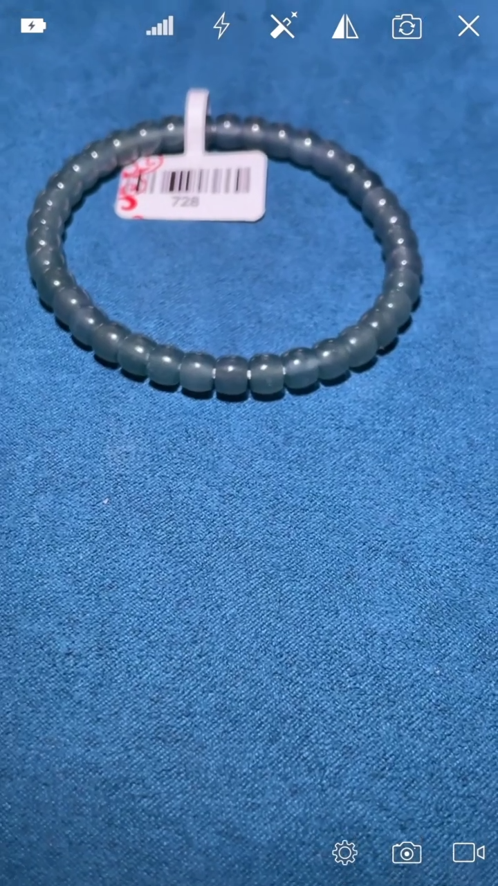 翡翠裸石BH728直切珠手串卡6 V.V料