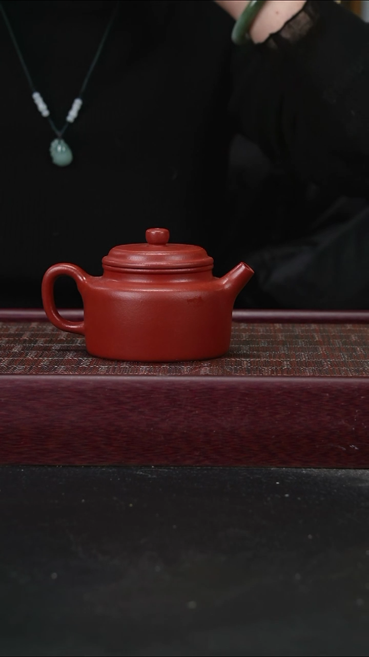 茶壶紫砂zq朱泥 德钟