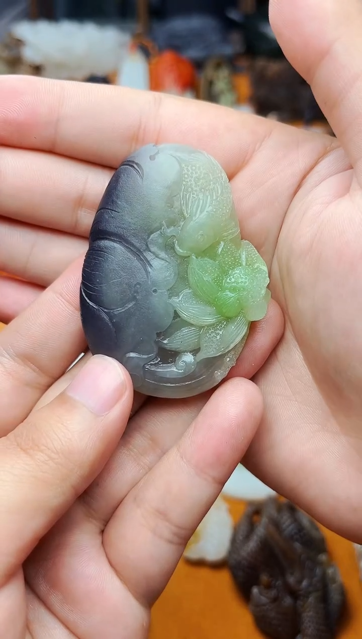 【闪购商品】和田玉把件未镶嵌荷花【定制】