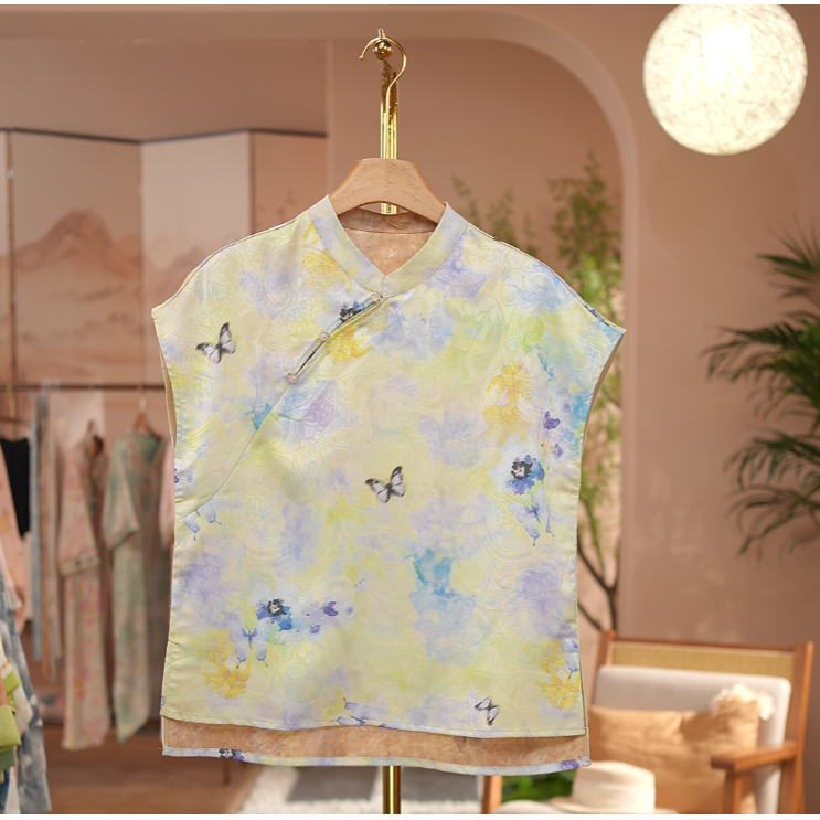 《 过云烟-短袖》新中式提花国风时尚休闲防晒透气短袖