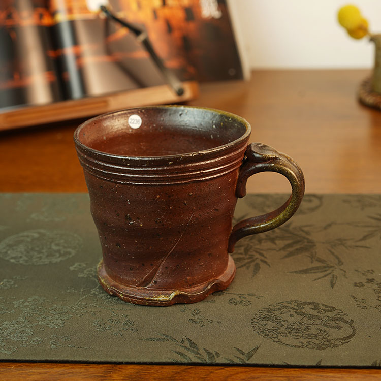 伊禾集物 日本备前烧匠人 相马美鹤 马克杯 咖啡杯 2236#