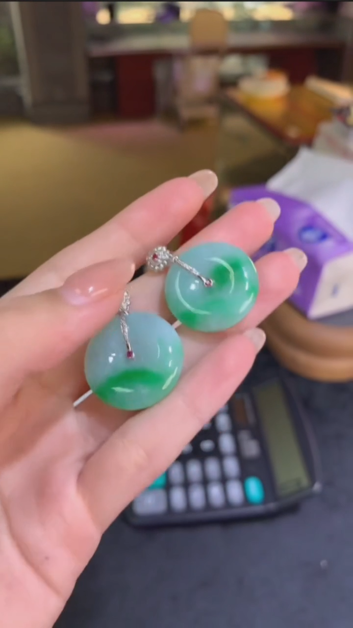 翡翠18K金镶嵌颈饰7003717/888/多样性发/1件