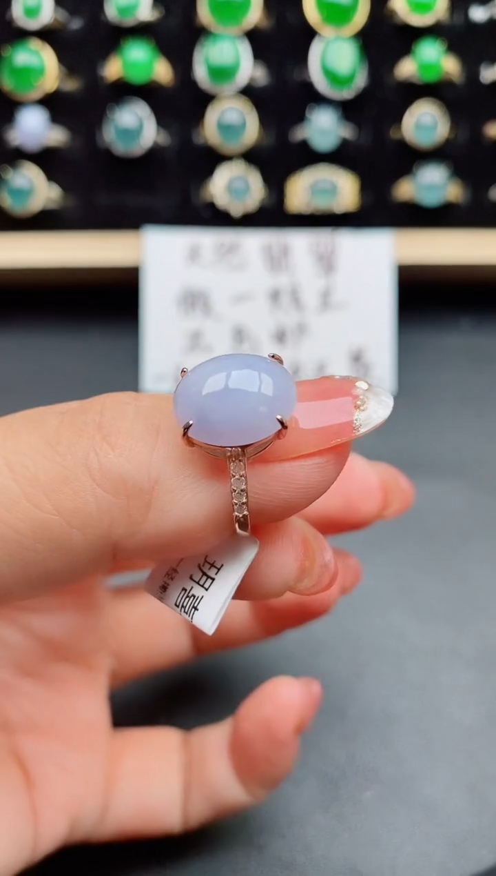 【闪购商品】翡翠戒指银S925镶嵌2112