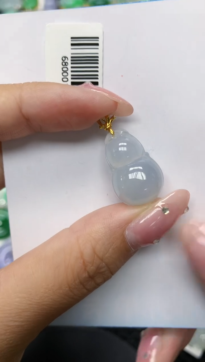 翡翠18K金镶嵌颈饰11111111111