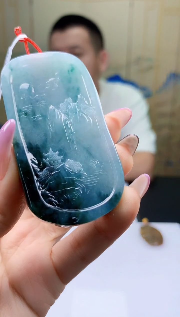 【闪购商品】定制翡翠未镶嵌4812ty-毛货挂件