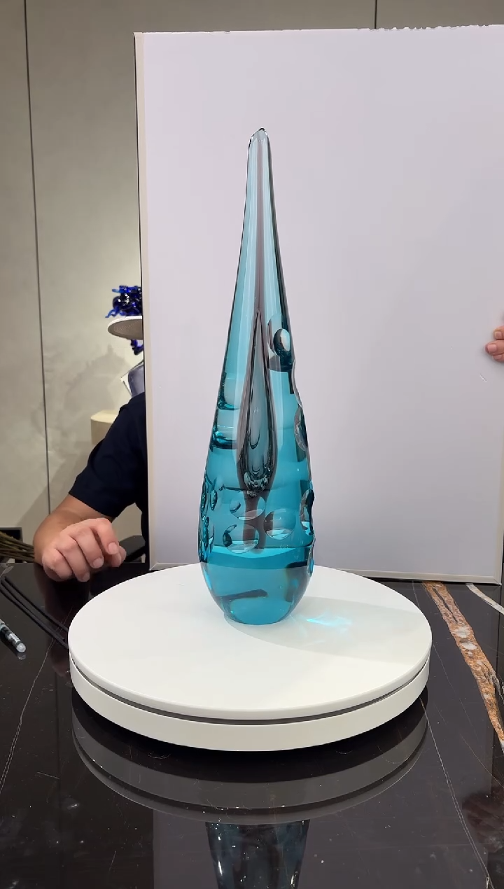 摆件蓝紫色光之塔艺术摆件