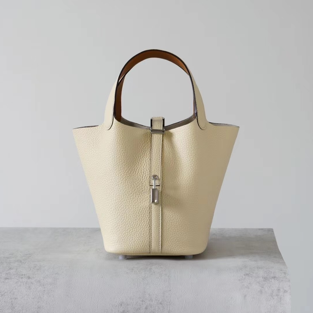 TC头层牛皮全手工蜡线2025真皮大容量百搭休闲手提女包拼色菜篮子