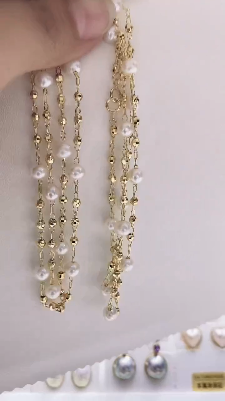 【闪购商品】淡水珍珠毛衣链未镶嵌淡水珍珠毛衣链