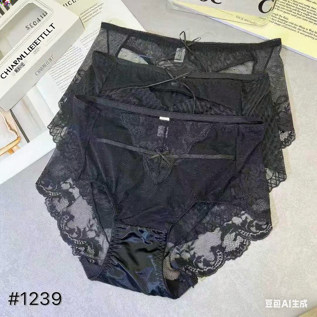 新款大码女士蕾丝内裤高腰舒适透气性感微收腹