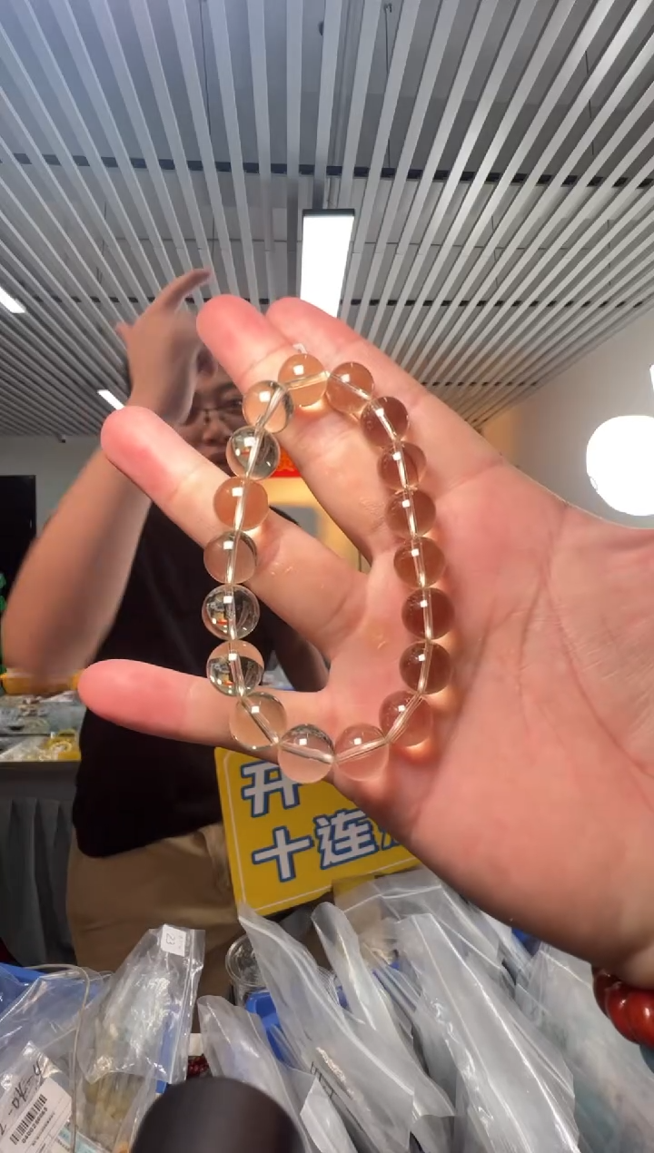 未镶嵌手链水晶柠檬晶圆珠单圈