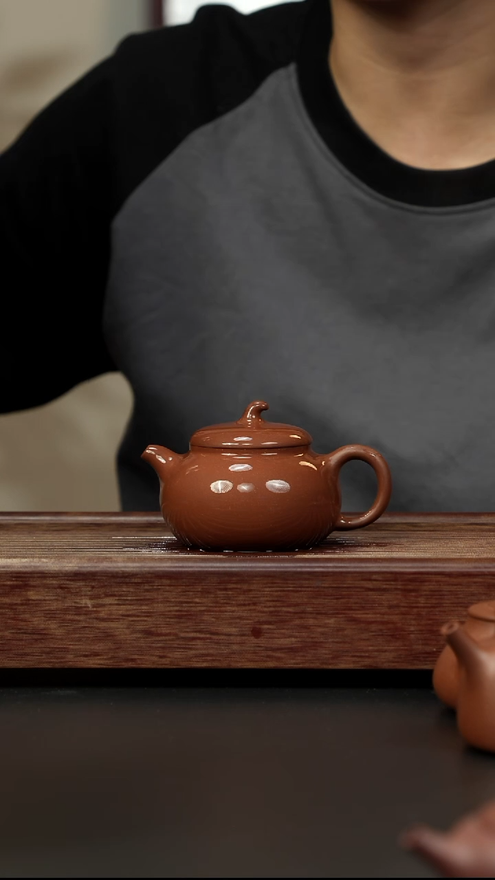 紫砂茶壶四号井底槽清茄瓜