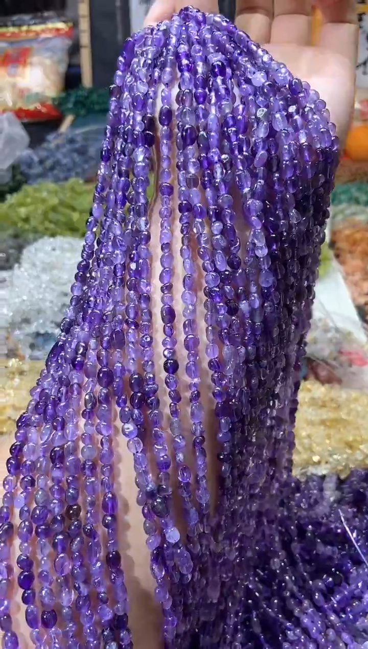 【闪购商品】水晶珠宝半成品未镶嵌随姓小紫水晶