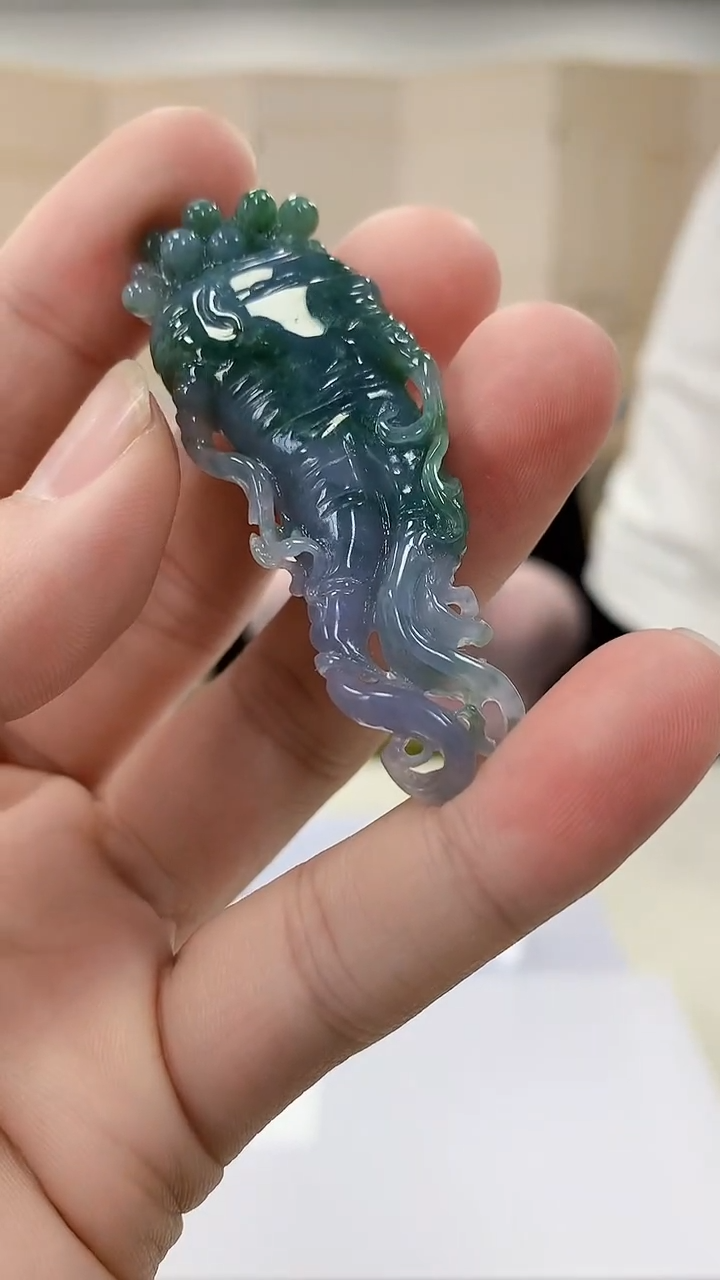 【闪购商品】定制翡翠未镶嵌5152bb-毛货挂件123