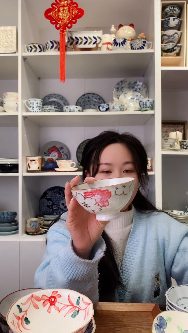 【闪购商品】钛合金日本进口粉白樱花米饭碗