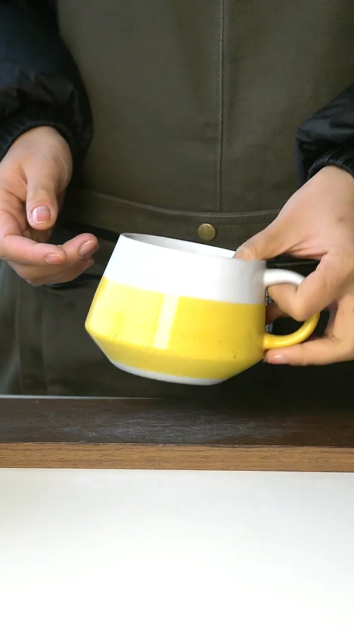 【闪购商品】玻璃040粗陶微瑕马克杯@4-2@