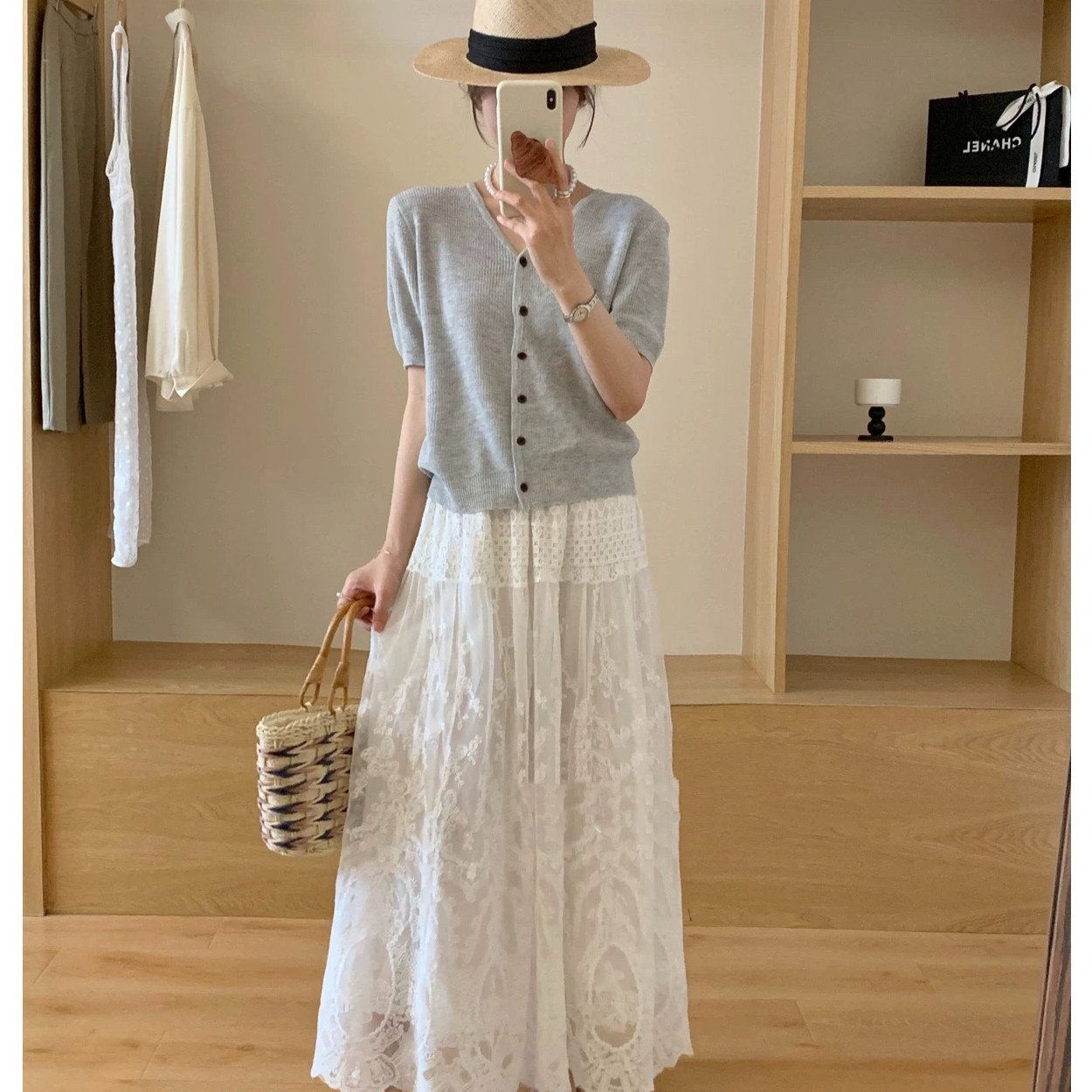 【100-130】夏季韩货高品质韩版ins小众简约百搭长袖短袖女