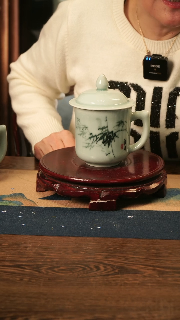 【闪购商品】釉中彩 将军杯（竹子