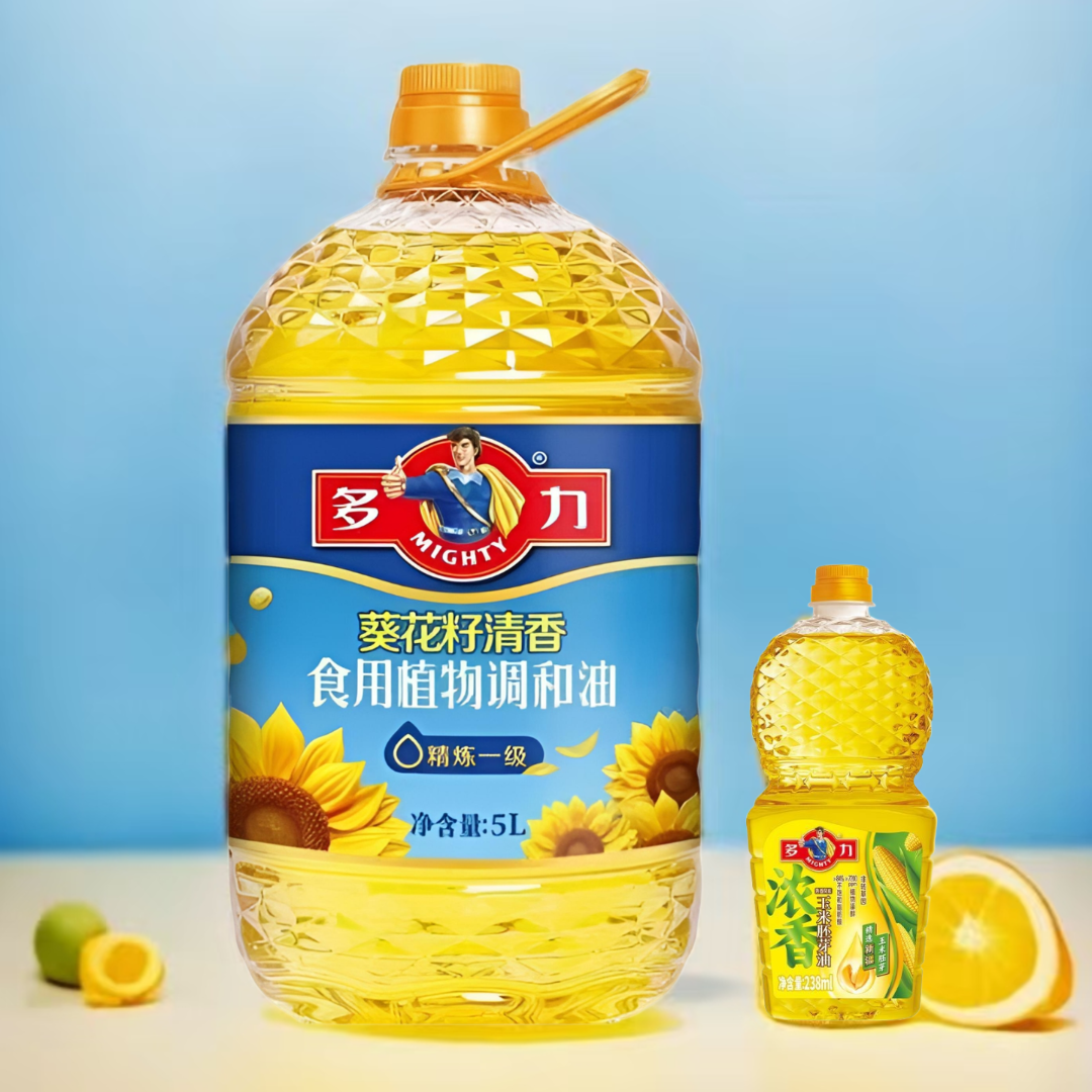 5L+238ml多力葵花籽清香食用植物调和油健康营养家用一级食用油