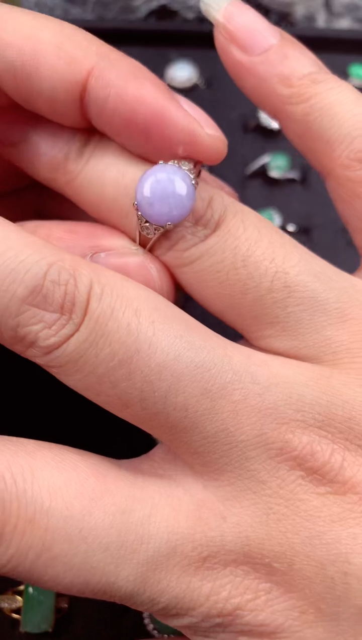 【闪购商品】翡翠戒指未镶嵌天然缅甸A货翡翠