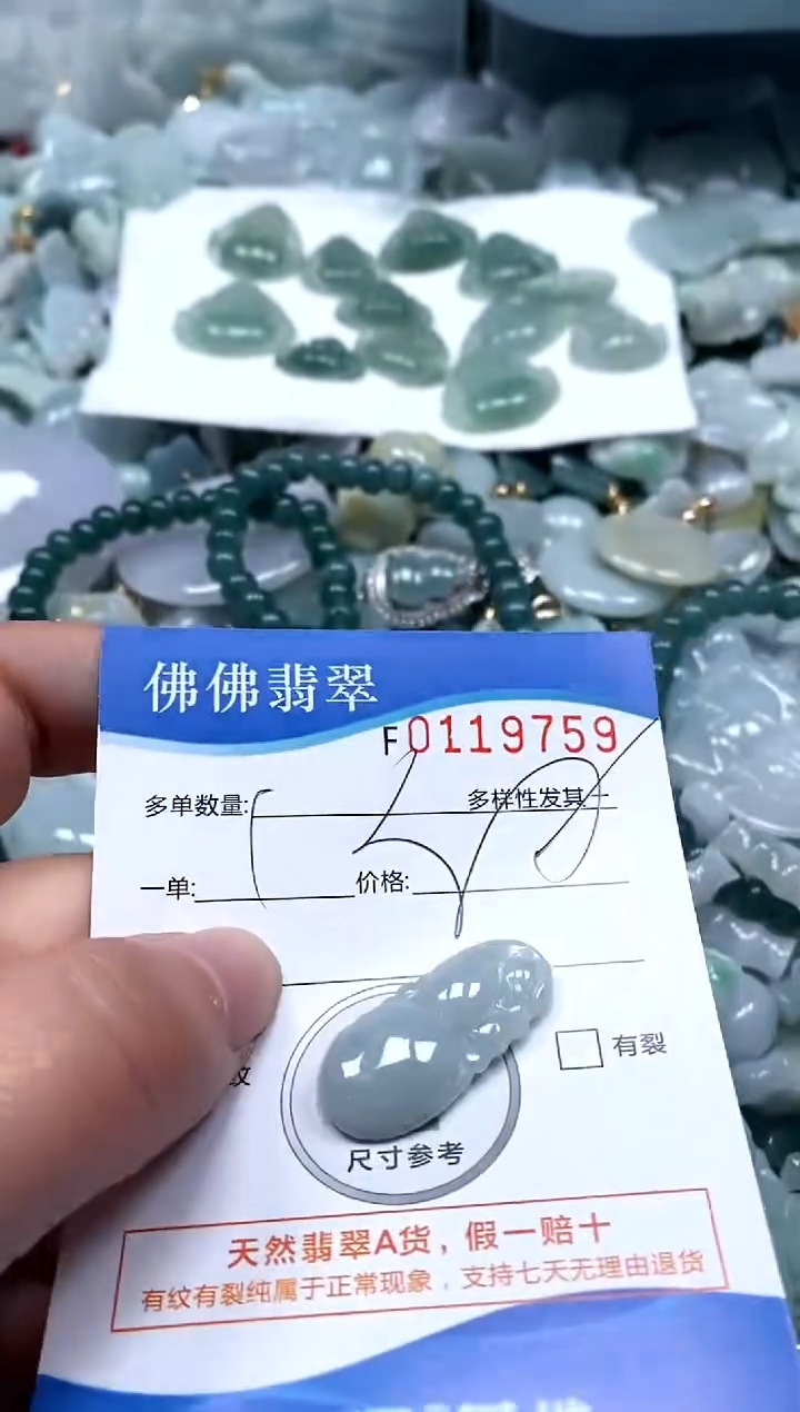 【闪购商品】翡翠颈饰未镶嵌闪购商品0119759