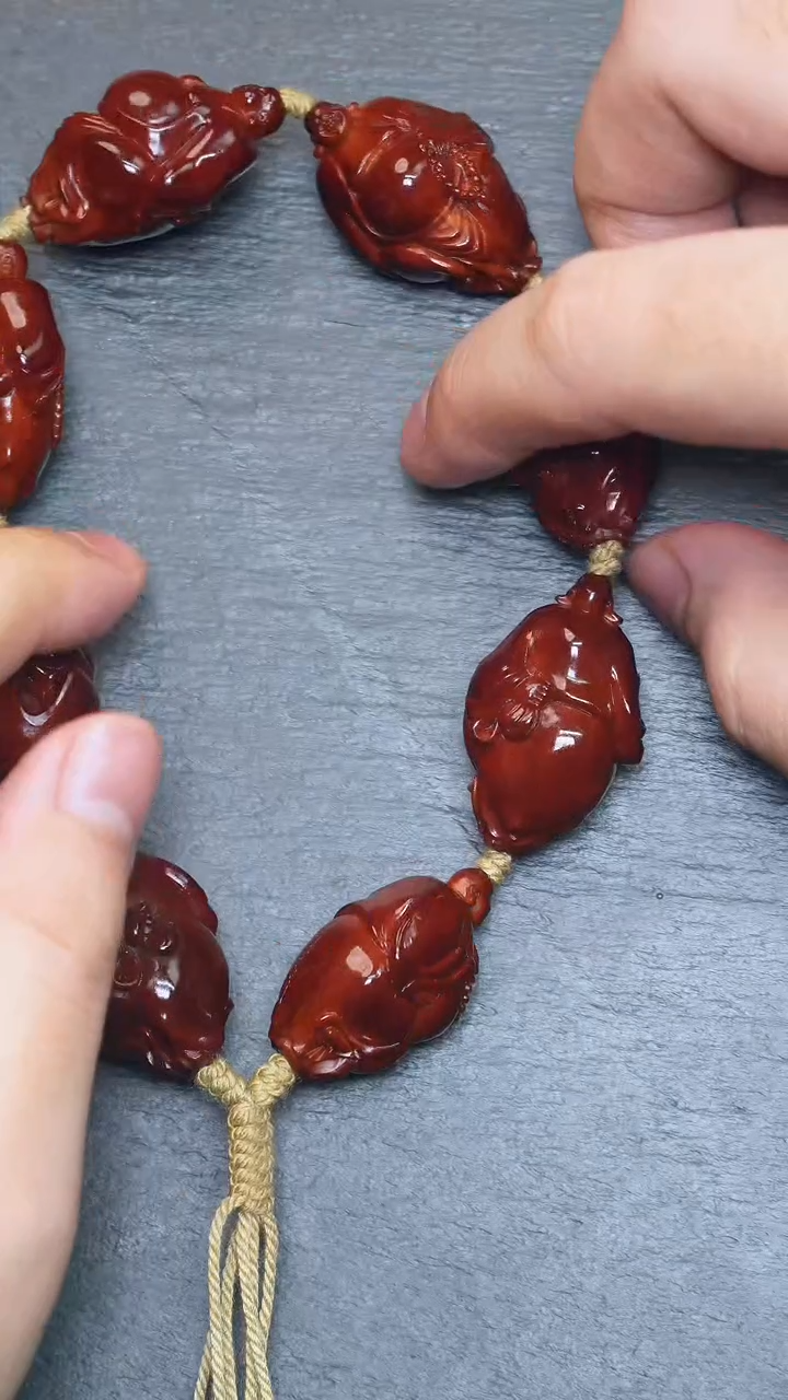 【闪购商品】橄榄核吊坠弥勒回血15号