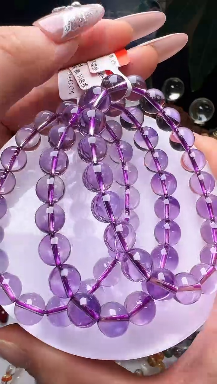 手串未镶嵌水晶紫水晶手串9mm M38668