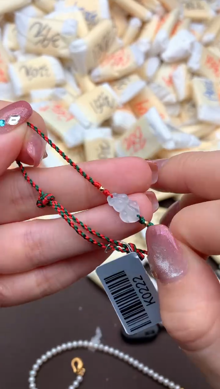 【闪购商品】翡翠手绳18K金镶嵌一