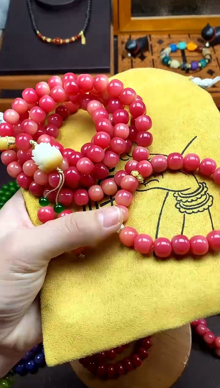 【闪购商品】白玉菩提手串粉菩提多圈 跑环款+单圈
