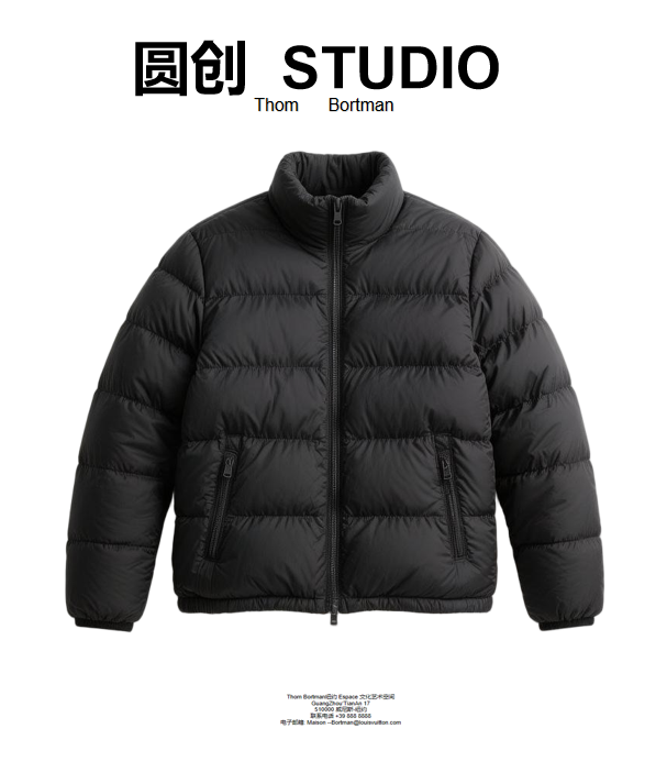 7号-时尚百搭潮流棉服-黑车