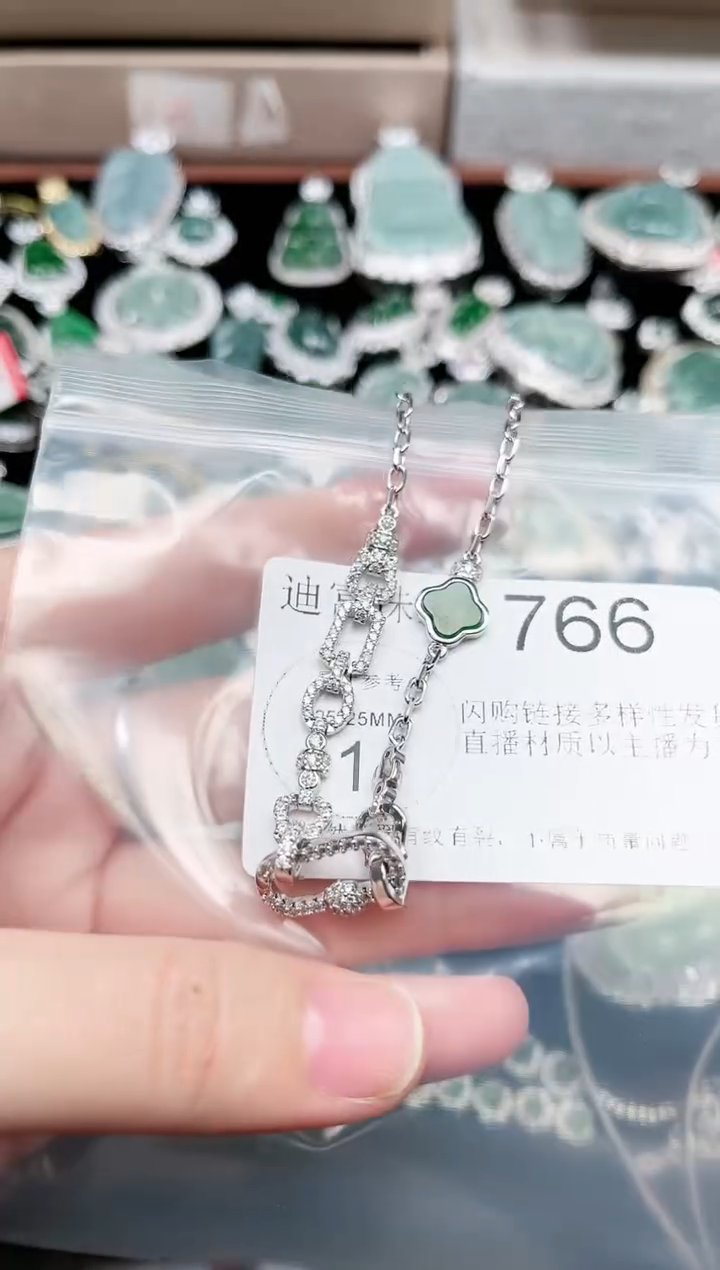 【闪购商品】翡翠颈饰未镶嵌766赠皮绳