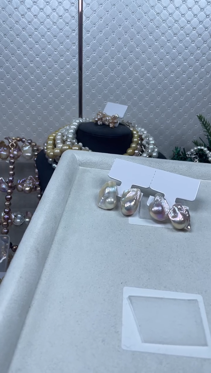 未镶嵌耳饰淡水珍珠【纯恬珍珠】（多样性发货发一）